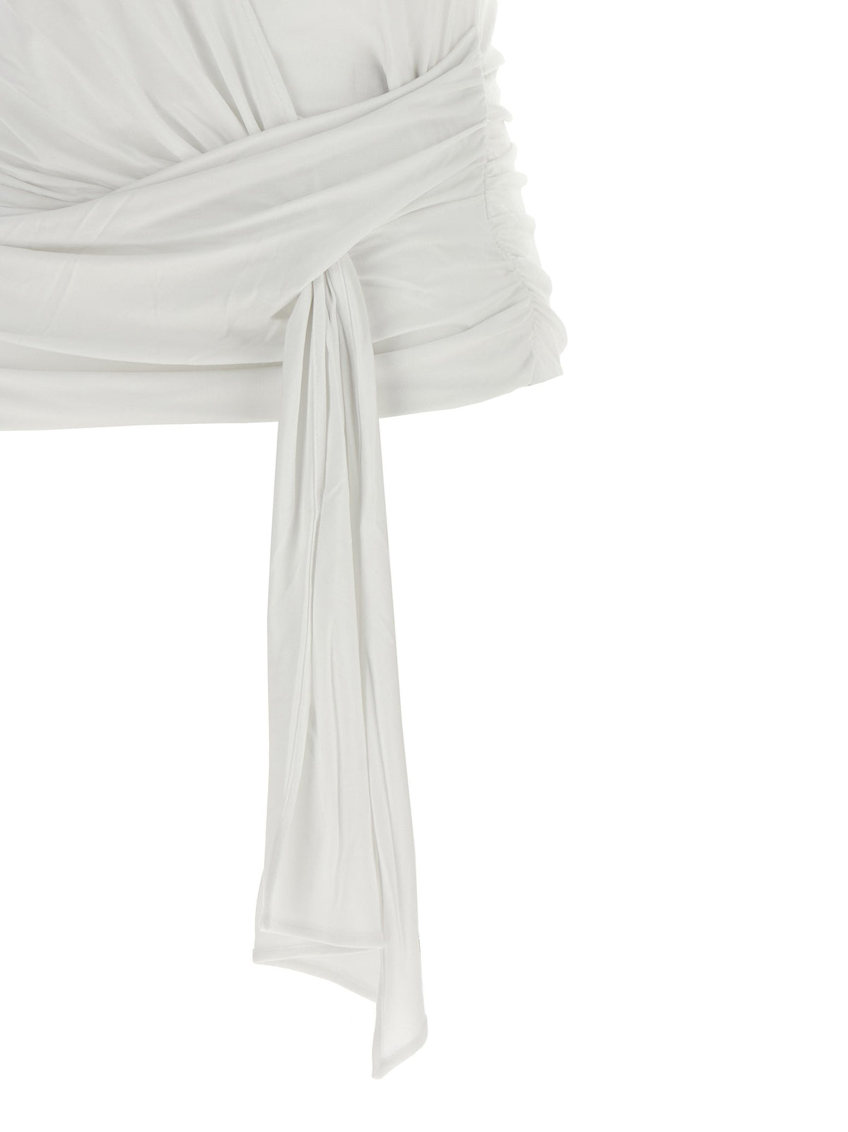 Draped detail T-shirt