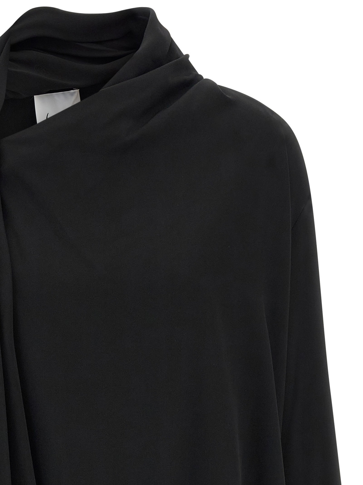 Draped panel blouse