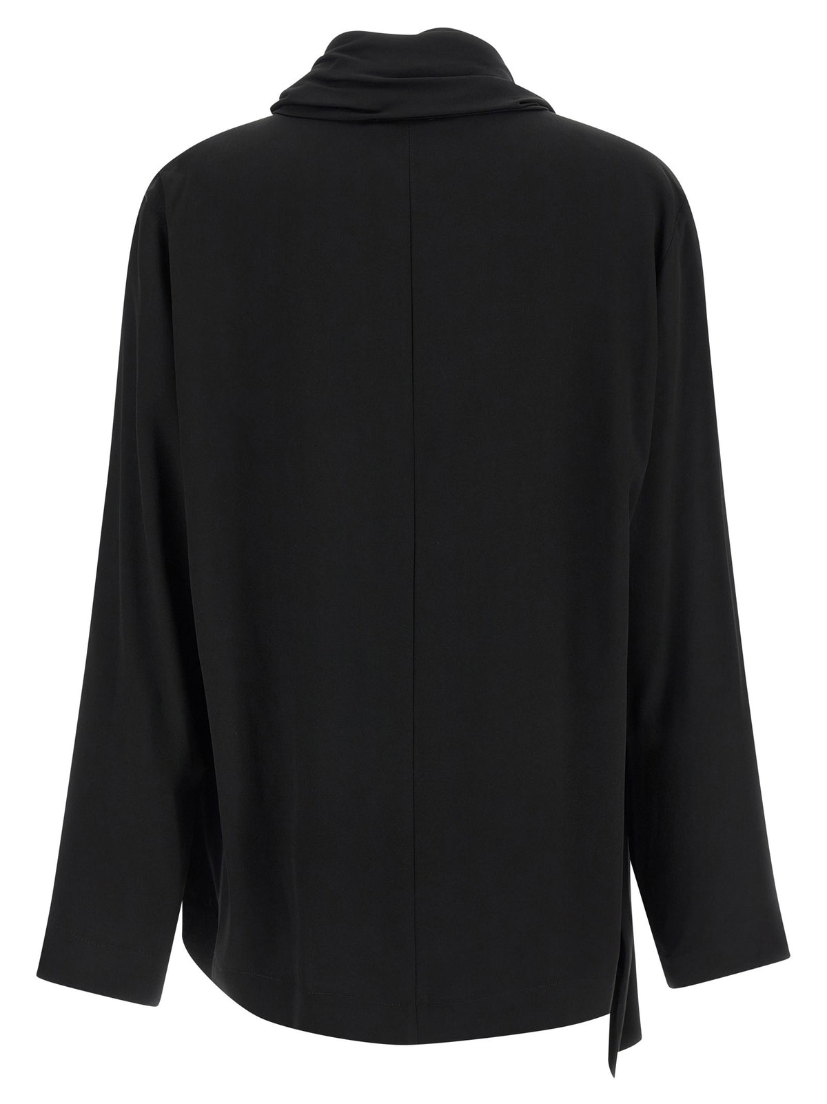 Draped panel blouse