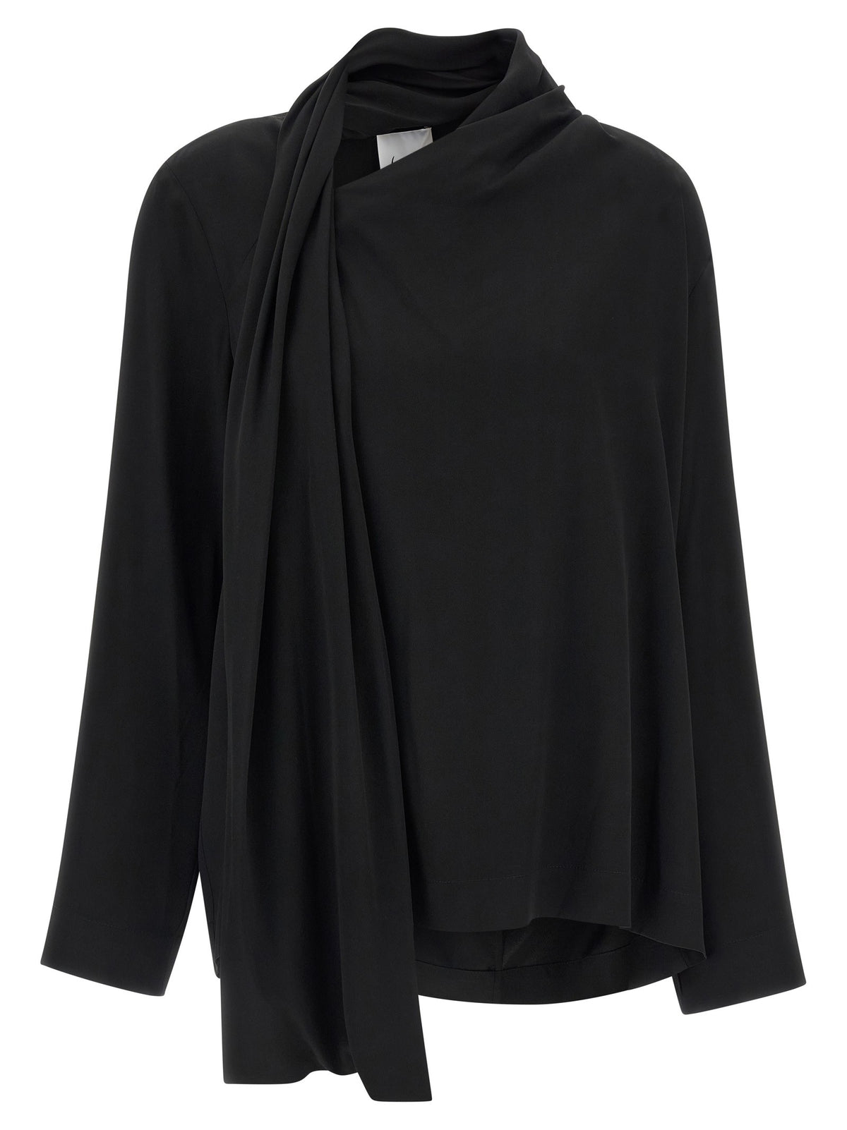Draped panel blouse