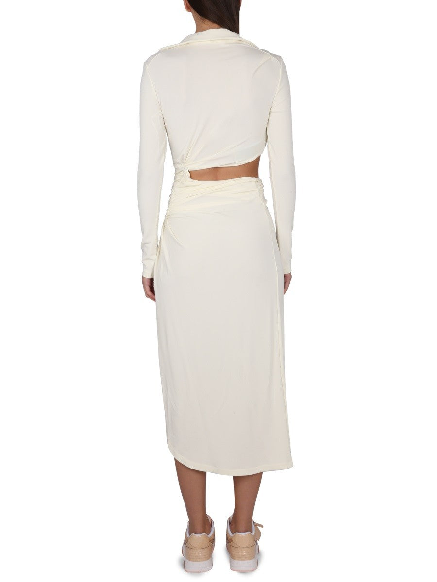 DRESS WITH RUFFLES