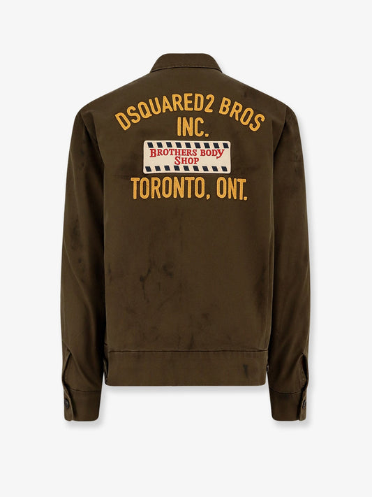 جاكيت Dsquared2 Bros قطني مبطن