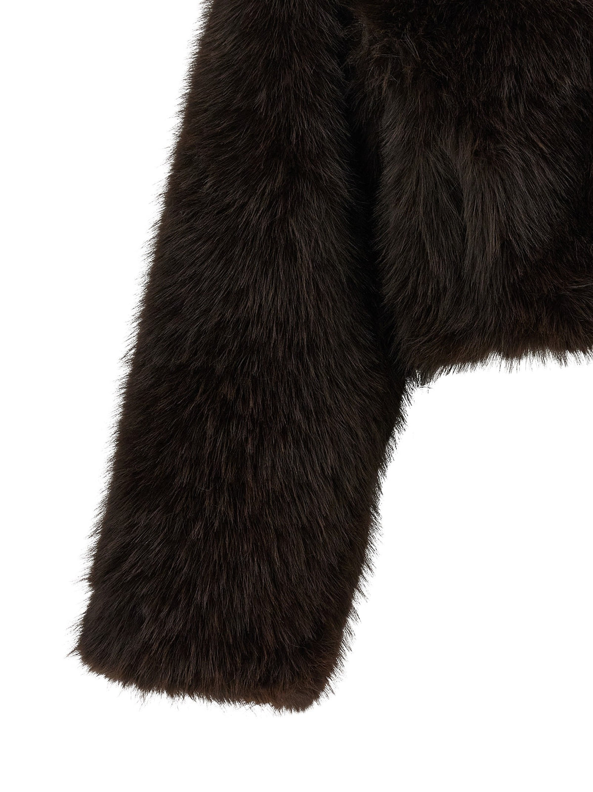Eco-fur short jacket