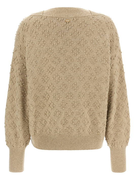 Embossed sweater