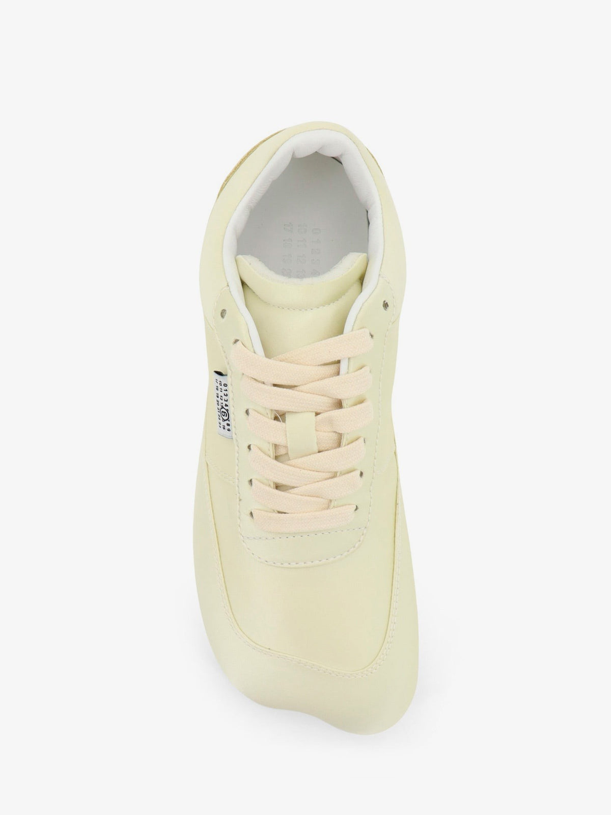 Factory satin sneakers with side logo label