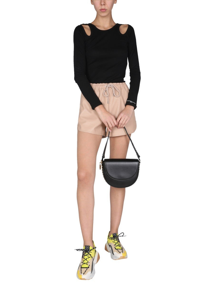 FAUX LEATHER SHORTS