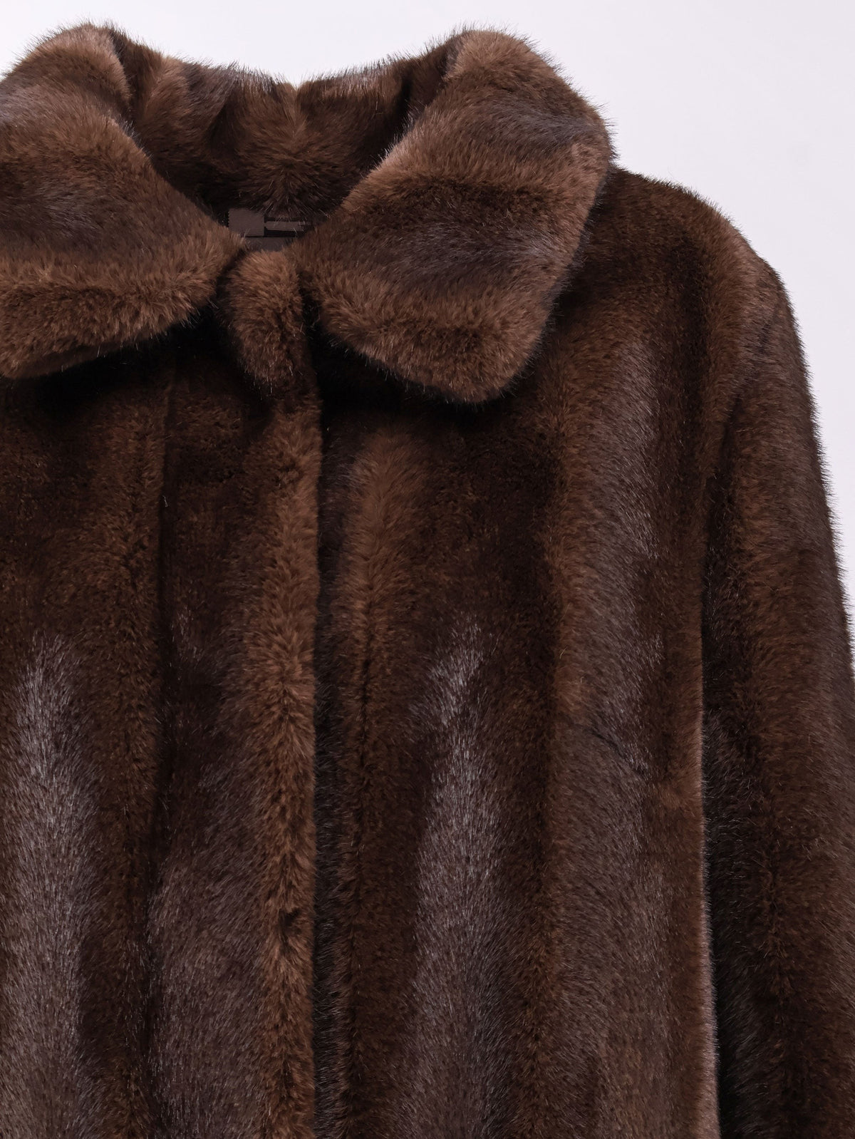 Faux Mink Fur Coat