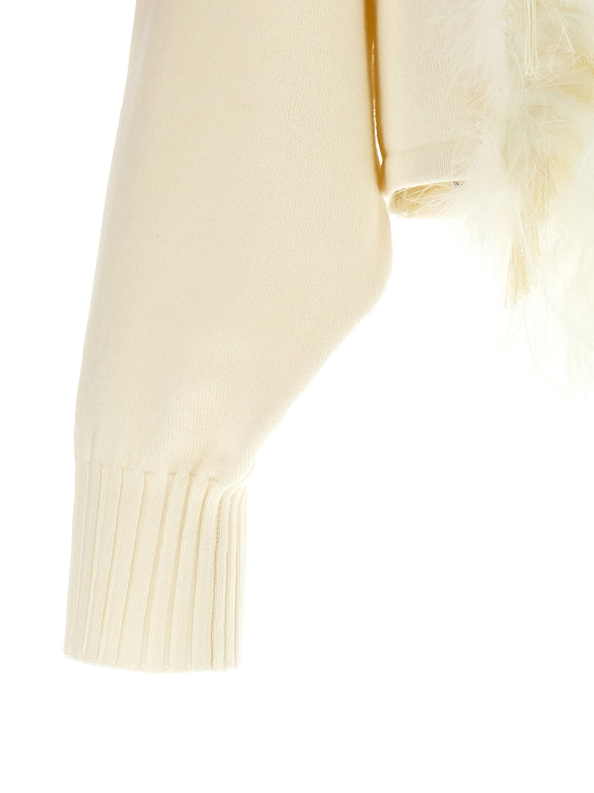 Feather cropped sweater