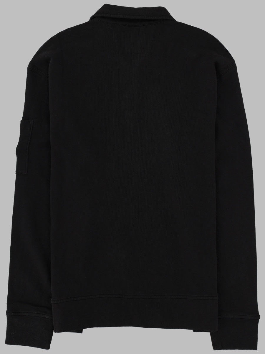 FELPA CON COLLETTO POLO E ZIP