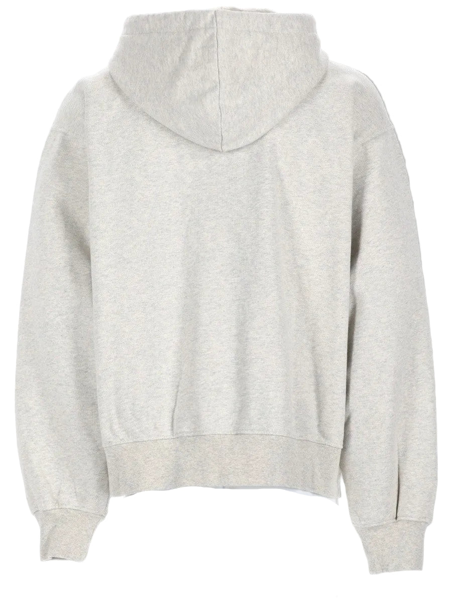 FELPA CON ZIP E CAPPUCCIO