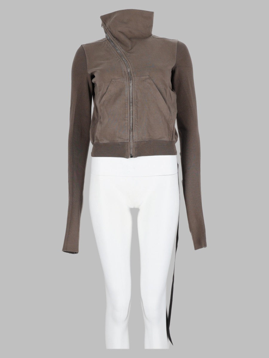 Felpa "Mountain" Con Zip Asimmetrica