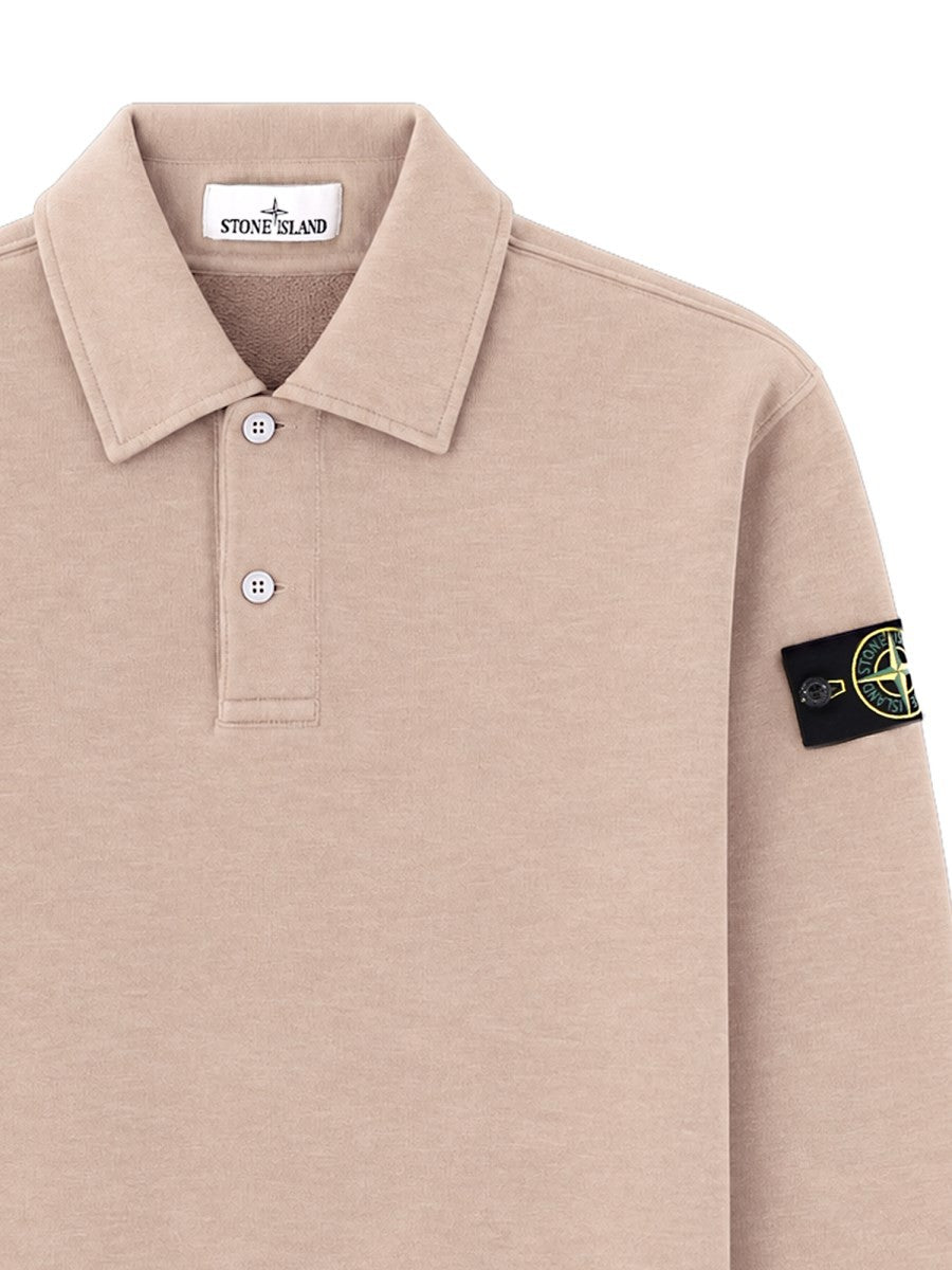 Felpa Oversize Con Colletto Polo