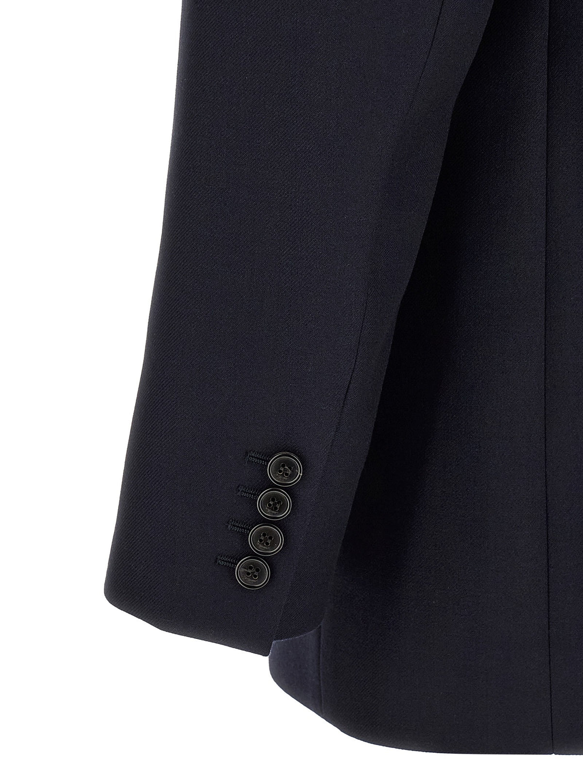 Felted wool gabardine blazer jacket