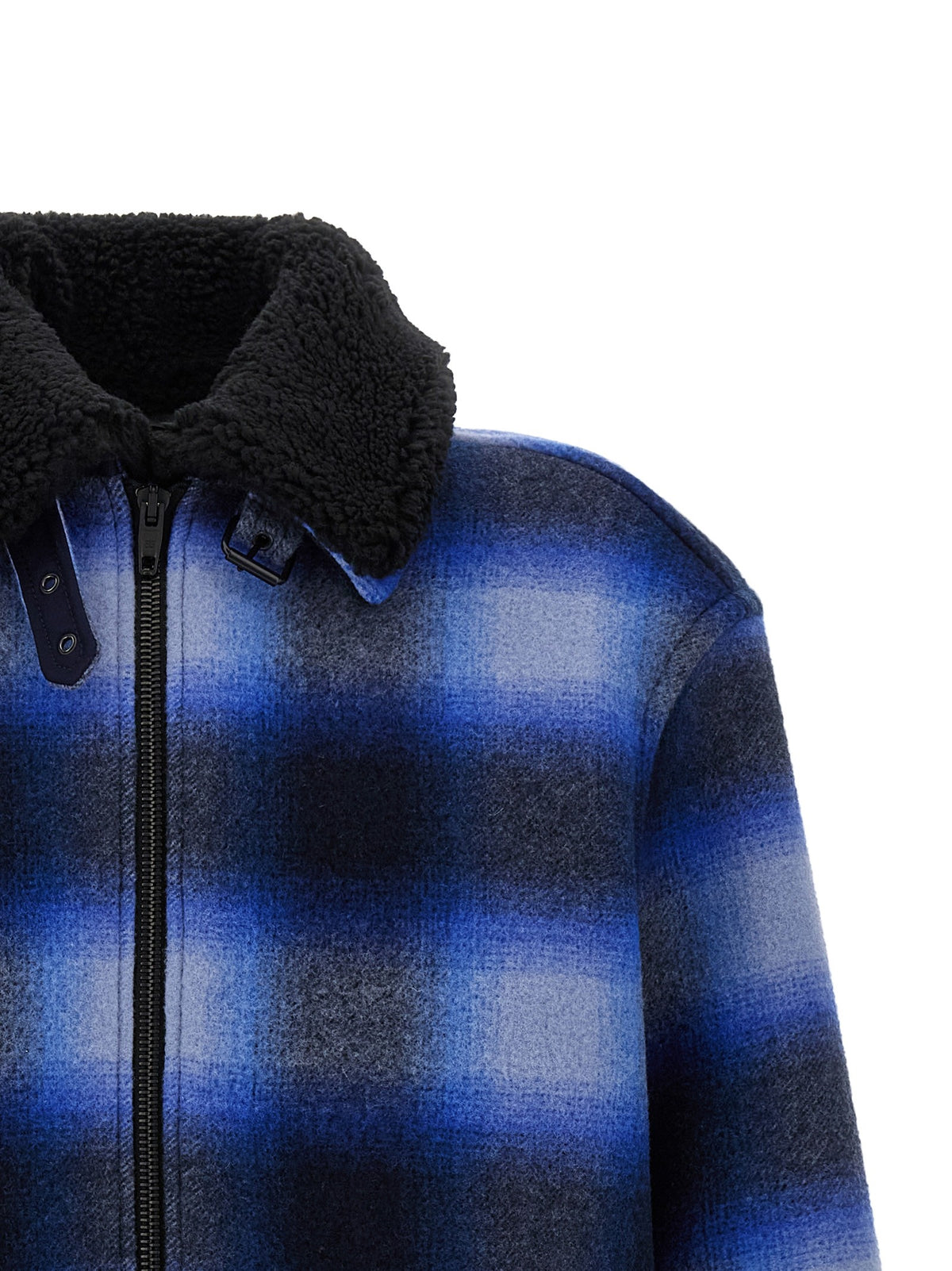 Flannel bomber jacket