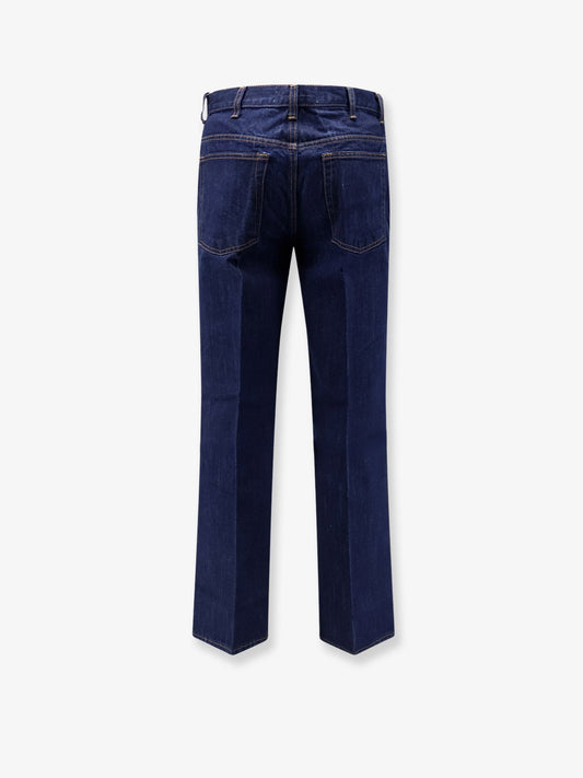 Flared-Leg cotton jeans