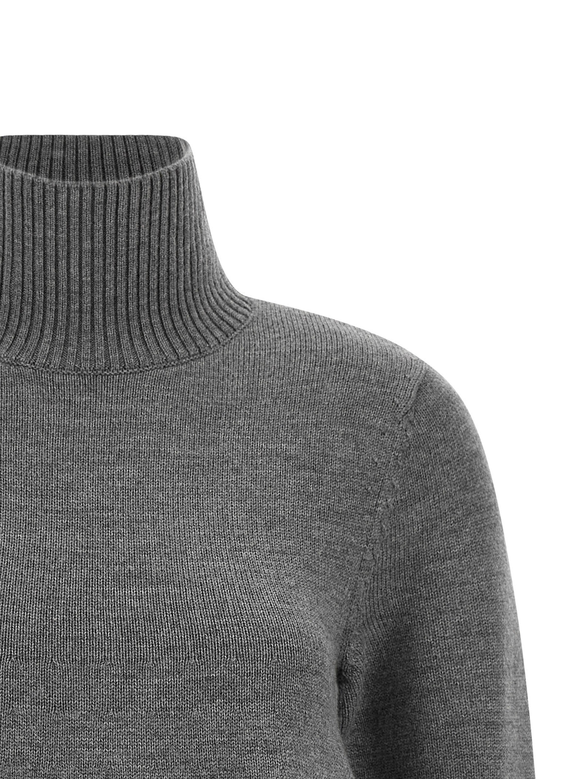 Flared turtleneck sweater