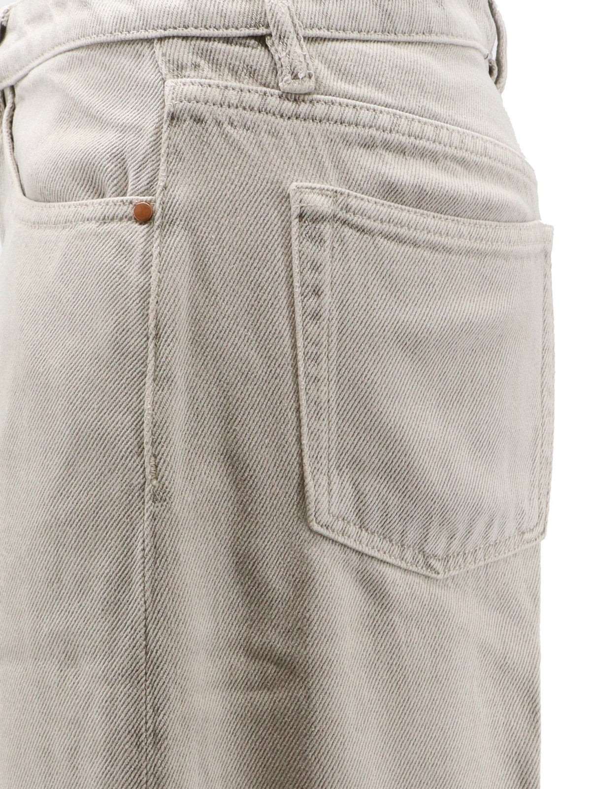 Flip denim trousers