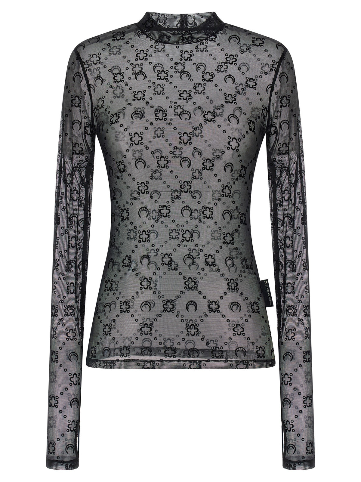 Flocked Moonogram top