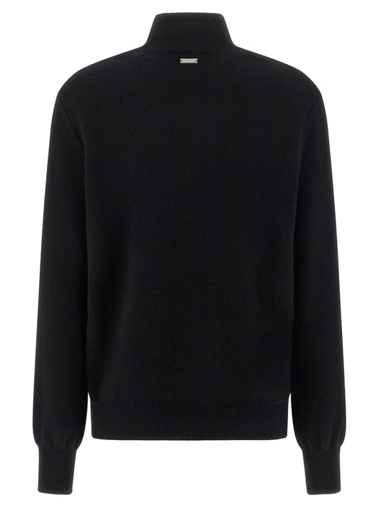 Floral insert sweater