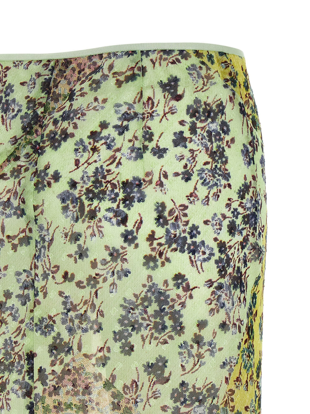 Floral patchwork skirt