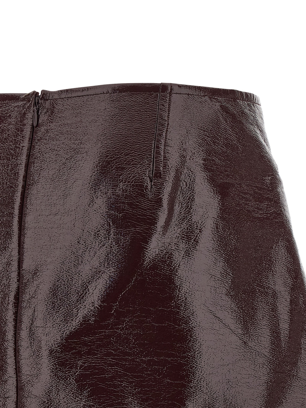 'Fold Vinyl Mini' skirt