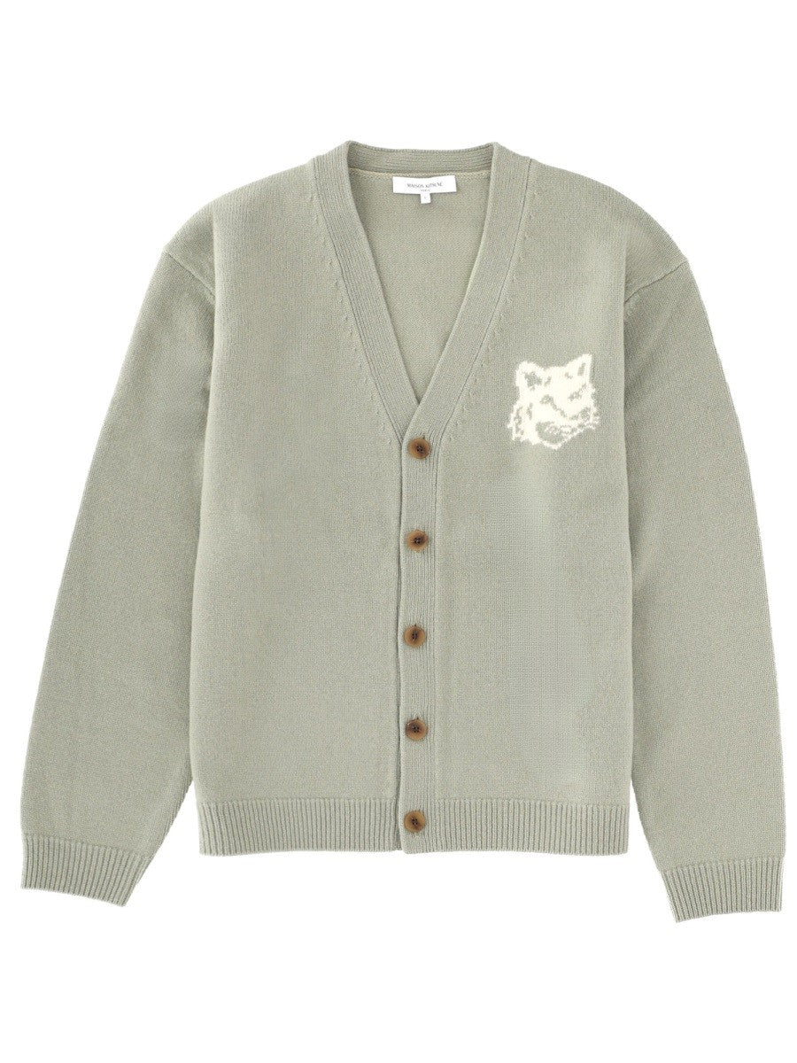 "FOX HEAD" CARDIGAN