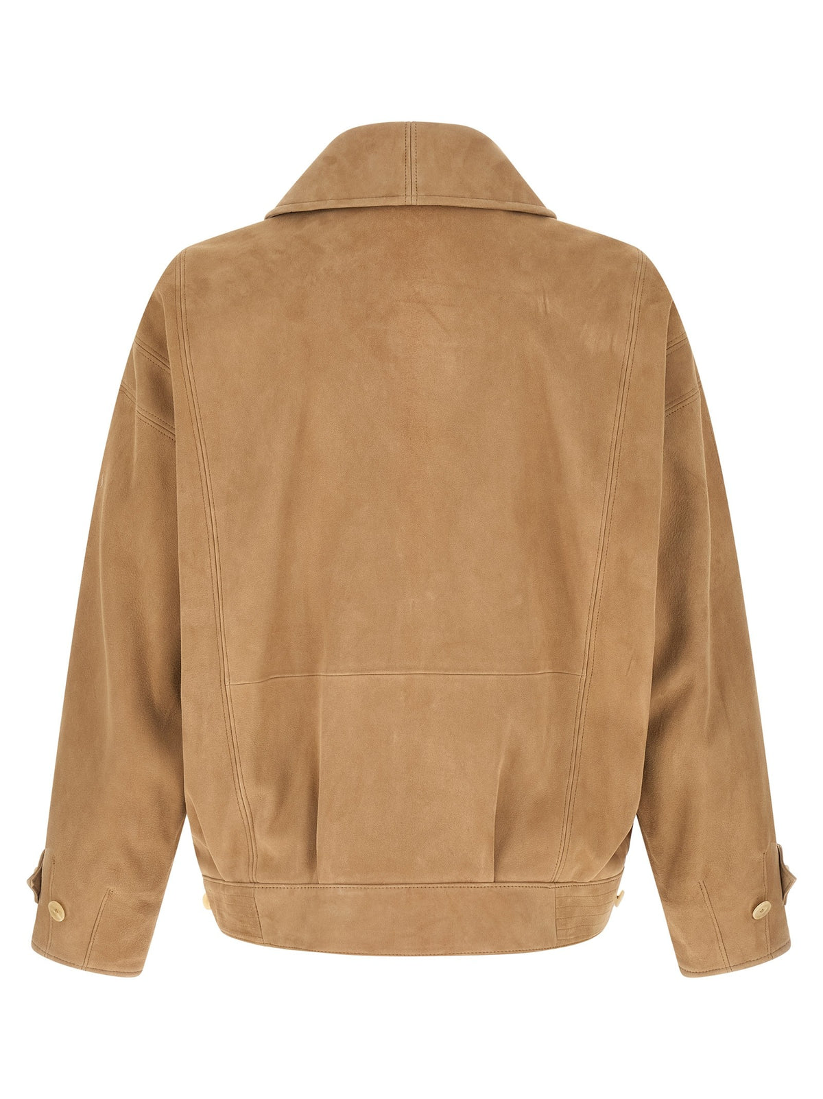Full grain leather blouson