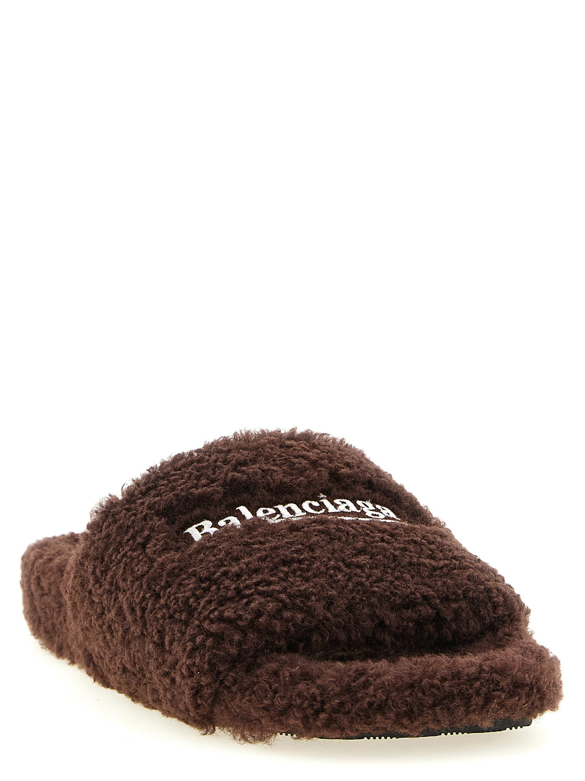 'Furry' open sandals