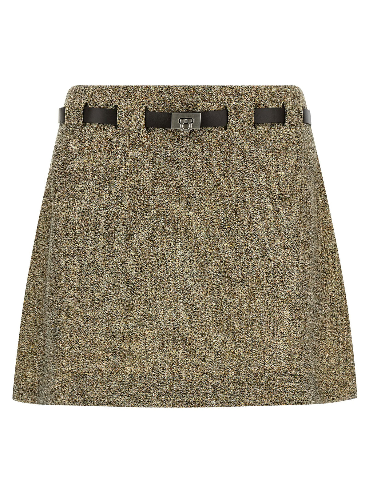 'Gancini' belt skirt
