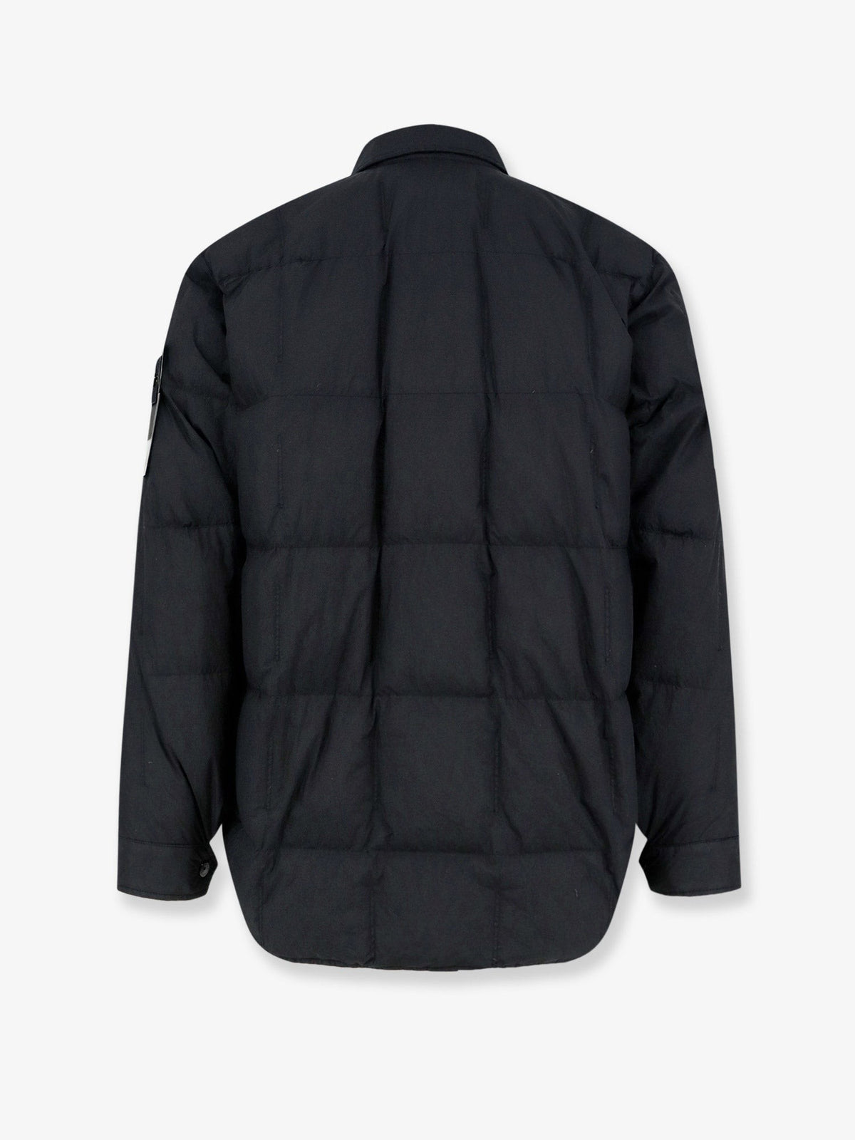 Garment Dyed Crinkle Reps NY recycled nylon down jacket with side logo patch