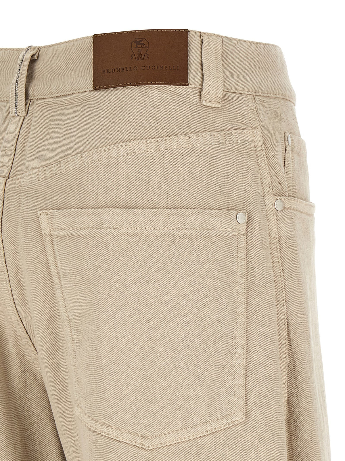 Garment-dyed jeans