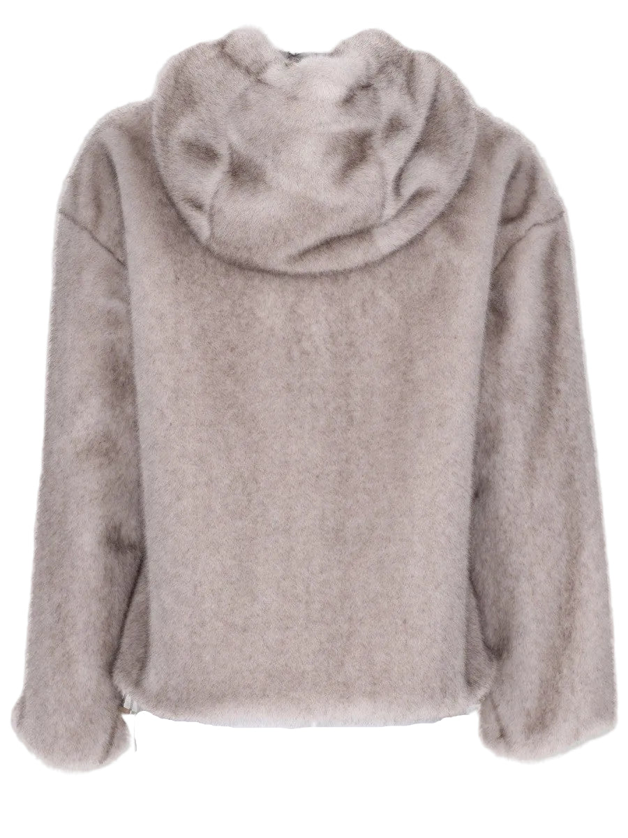GIACCA BOMBER IN ECO-PELLICCIA
