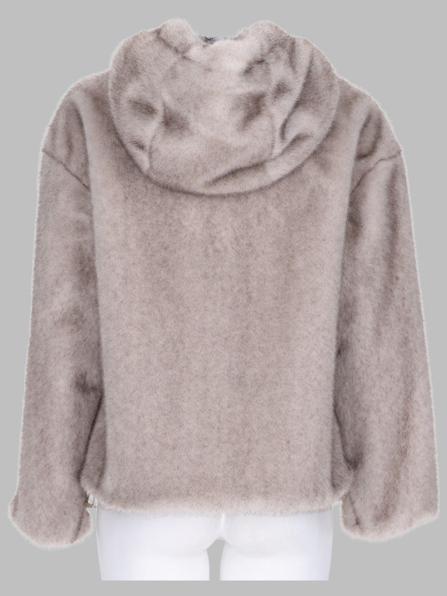 GIACCA BOMBER IN ECO-PELLICCIA