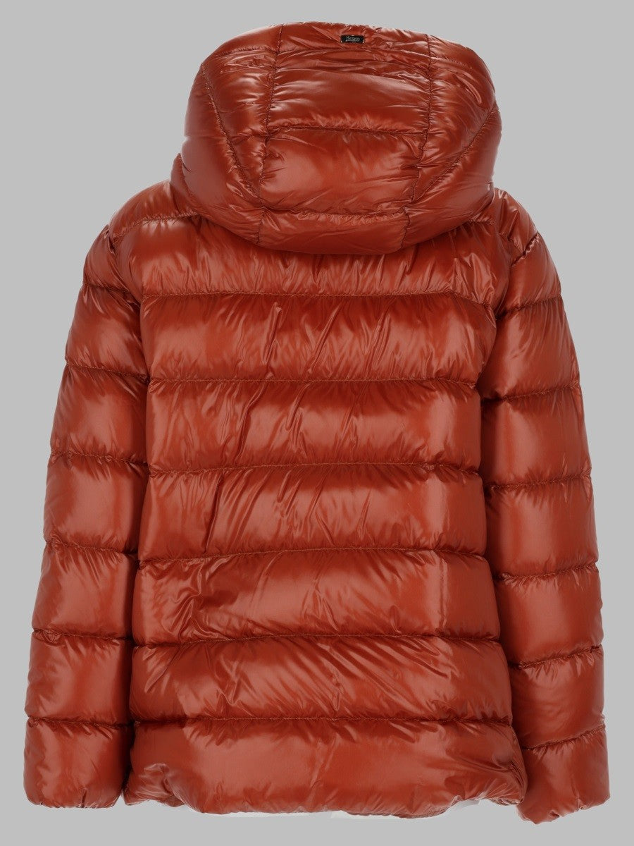 Giacca in nylon ultralight e melange effetto visone
