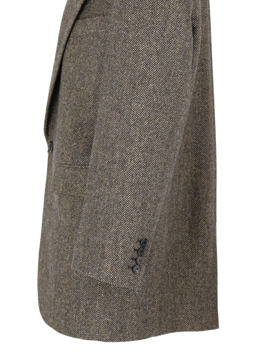 Giacca Monopetto In Lana