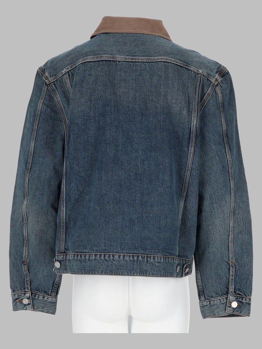 Giacca Trucker in Denim con Zip