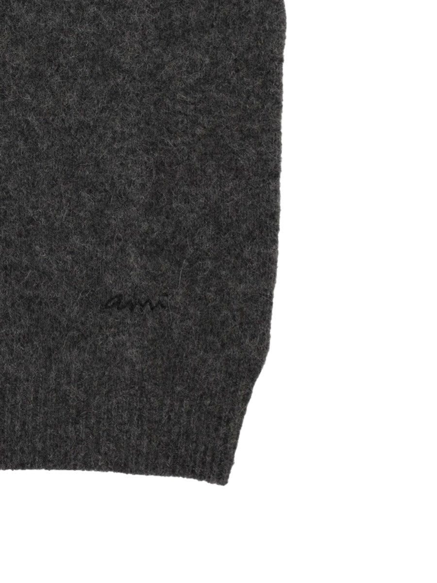 Gilet In Alpaca Con Logo