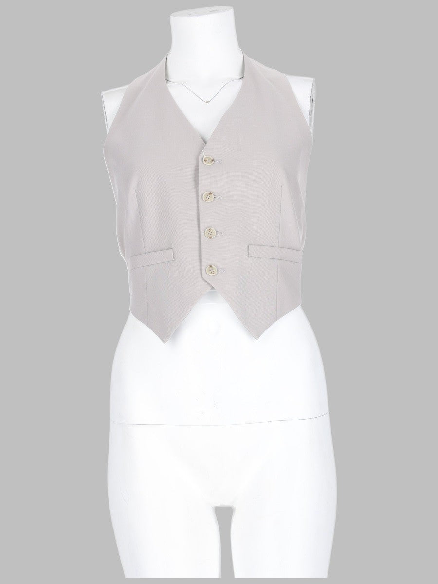 GILET IN MISTO LANA CON BOTTONI