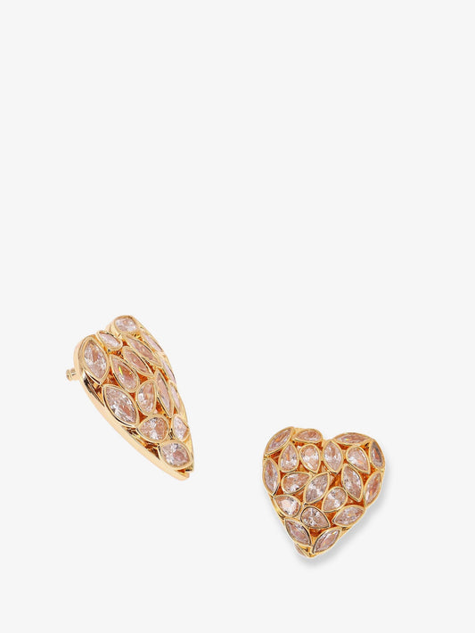 Gold brass earrings