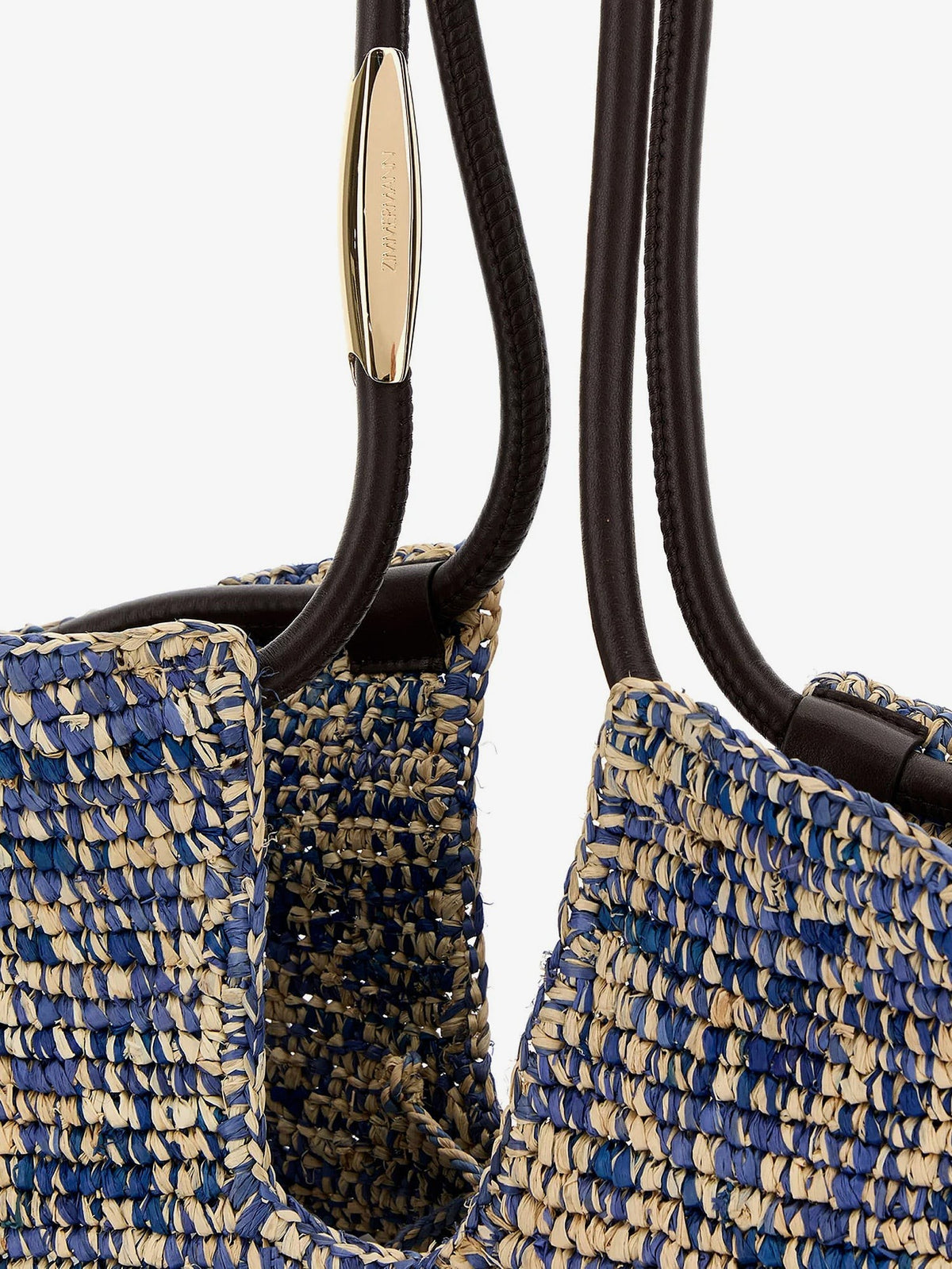 Goldentime raffia shoulder bag
