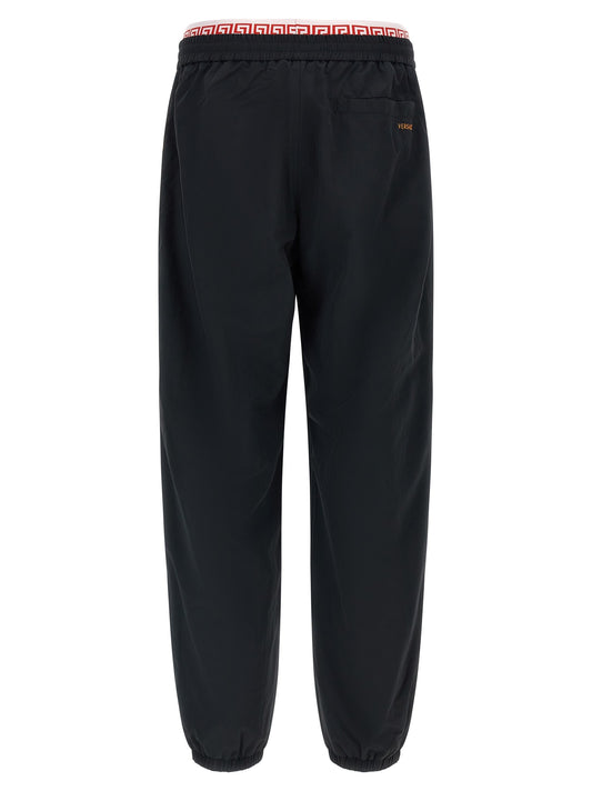 'Greca' pattern joggers