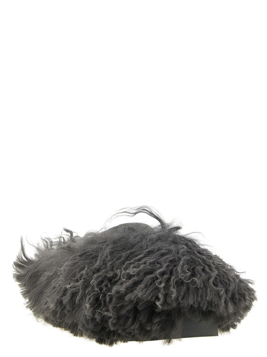 Grey 'Tazz Fluff Momma' sabots