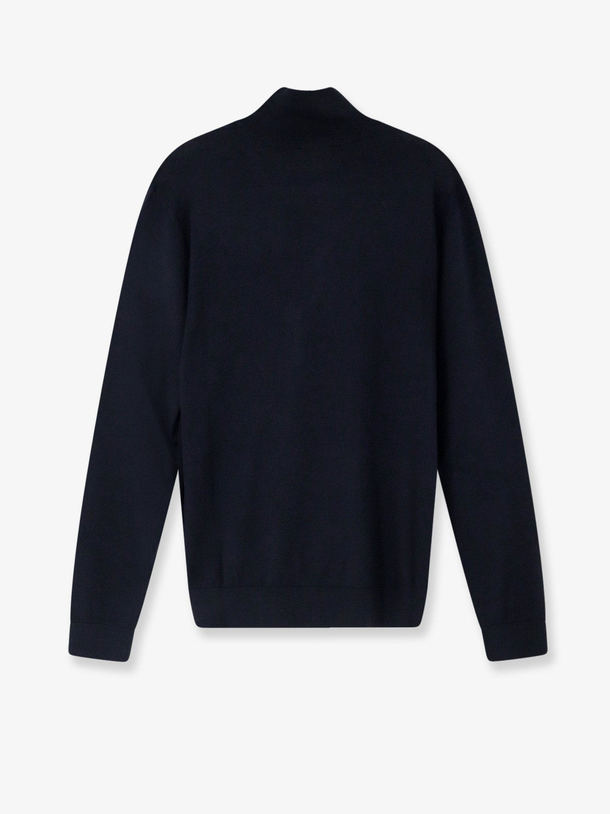 Half-zip cardigan in wool, silk and cashmere