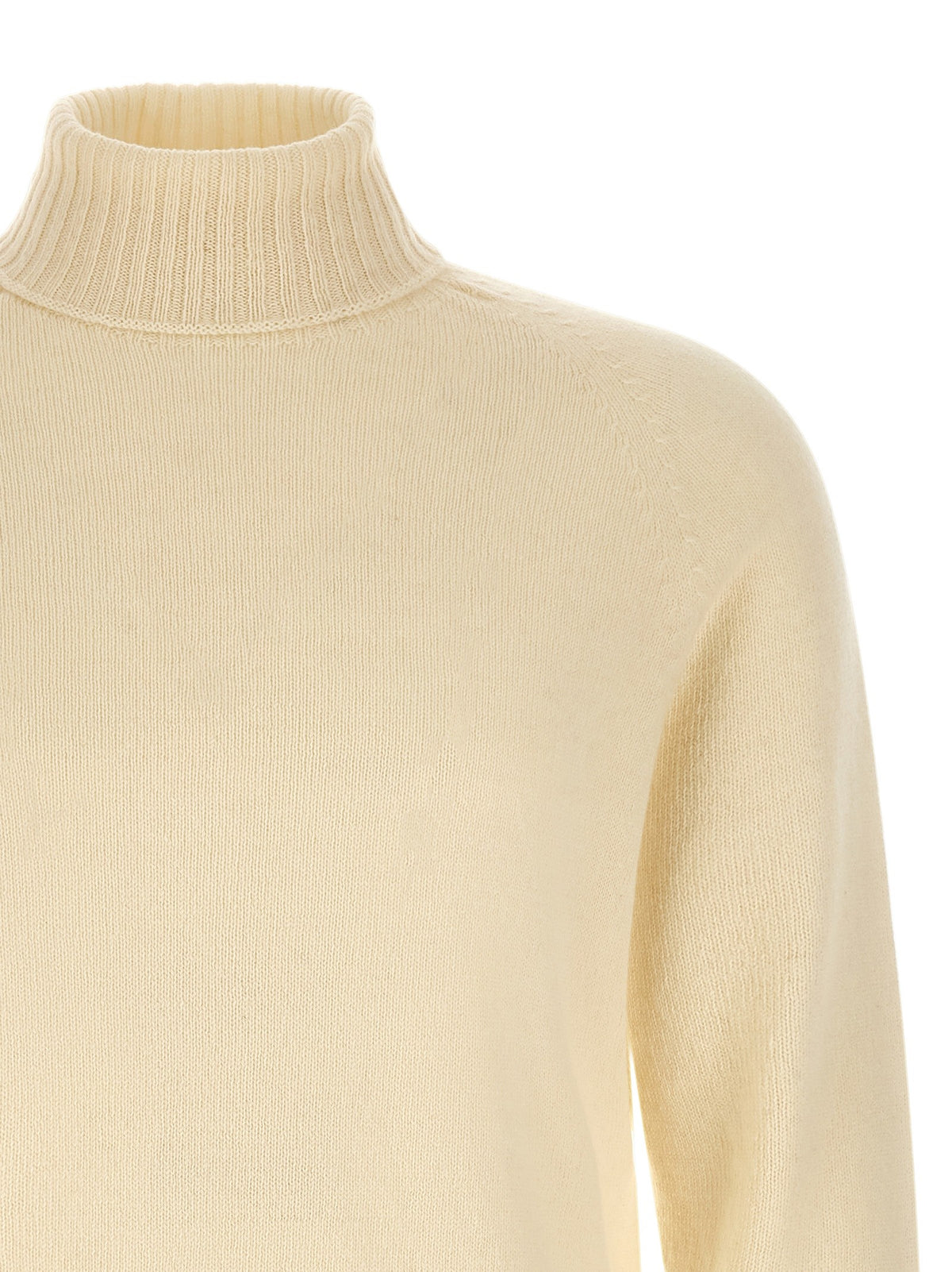 High neck sweater with slits