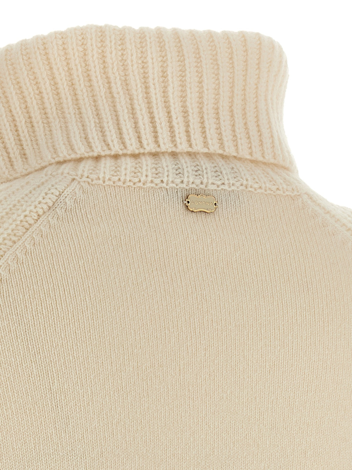 High neck sweater with zip