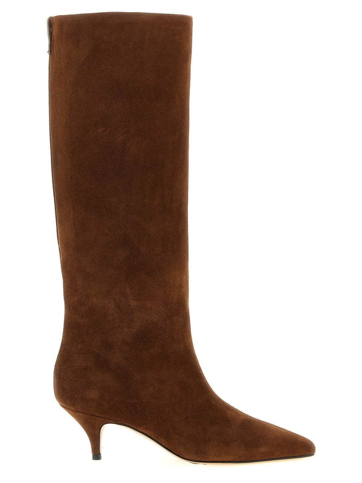 High suede boots