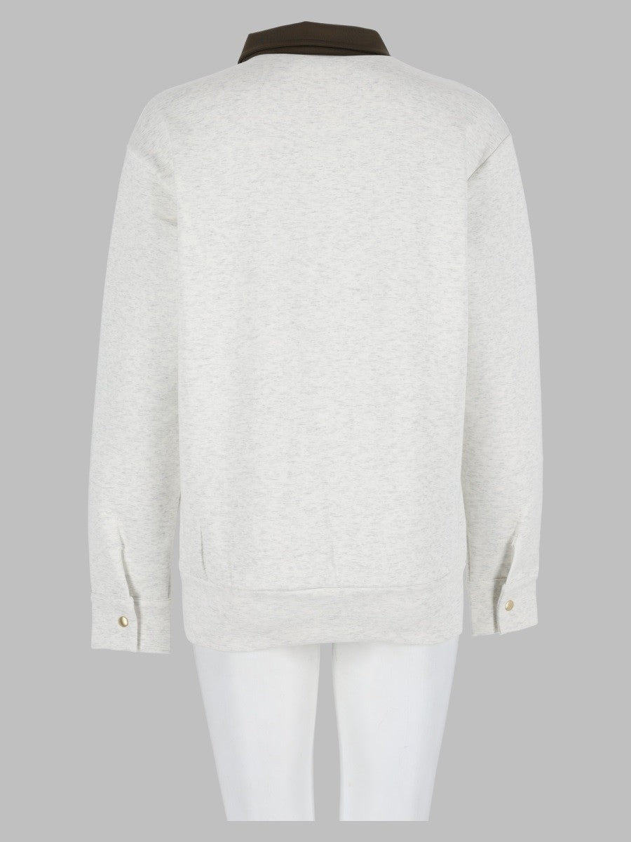 hog button polo sweater