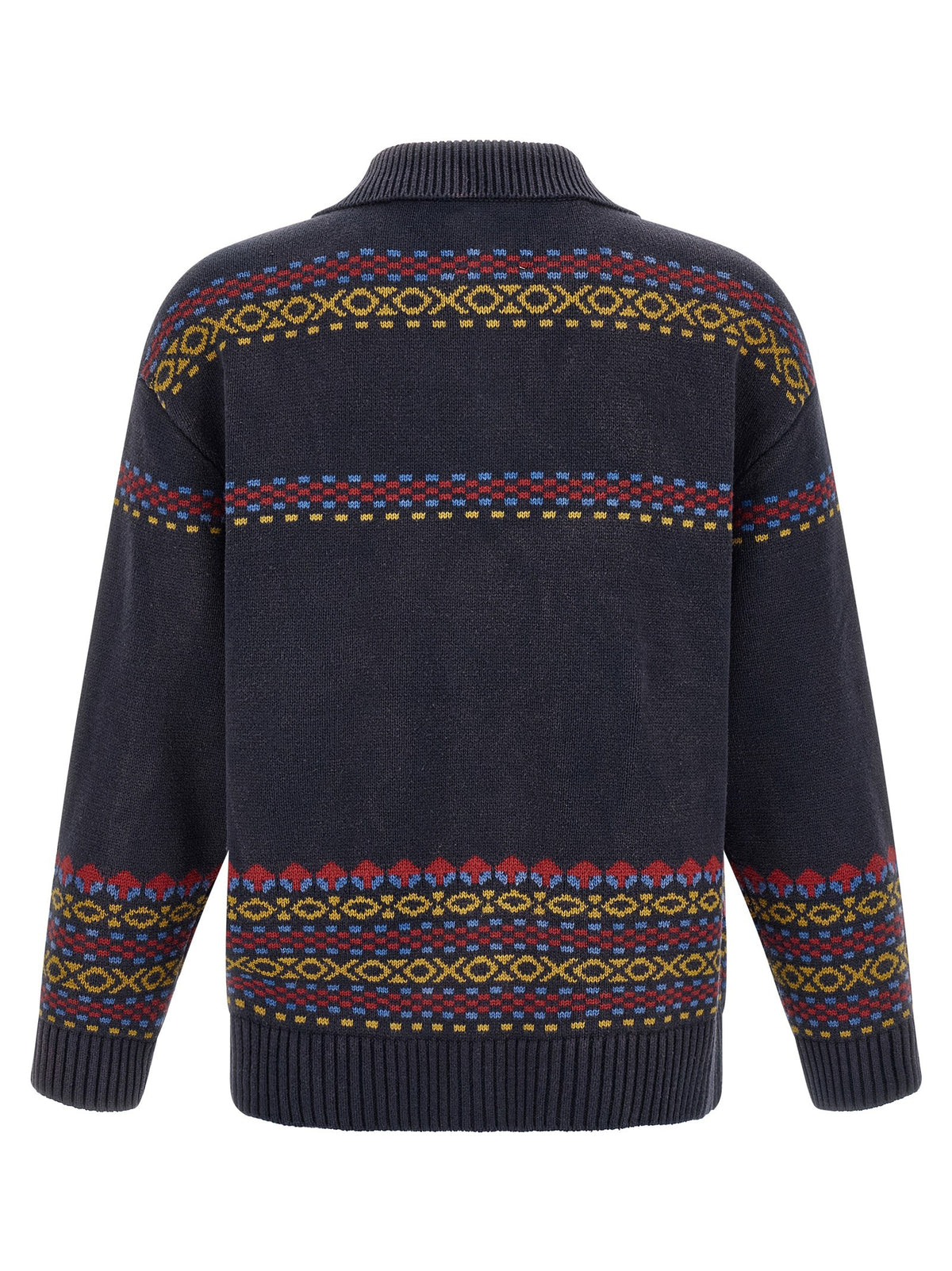 'Isles' cardigan with intarsia