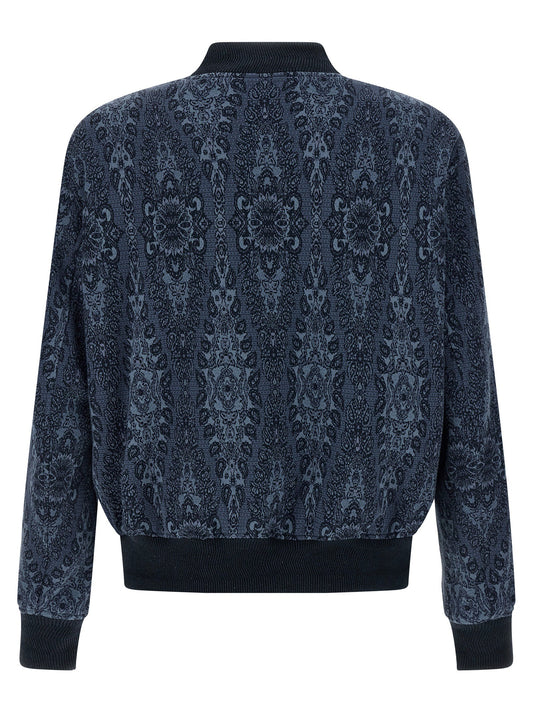 Jacquard bomber jacket