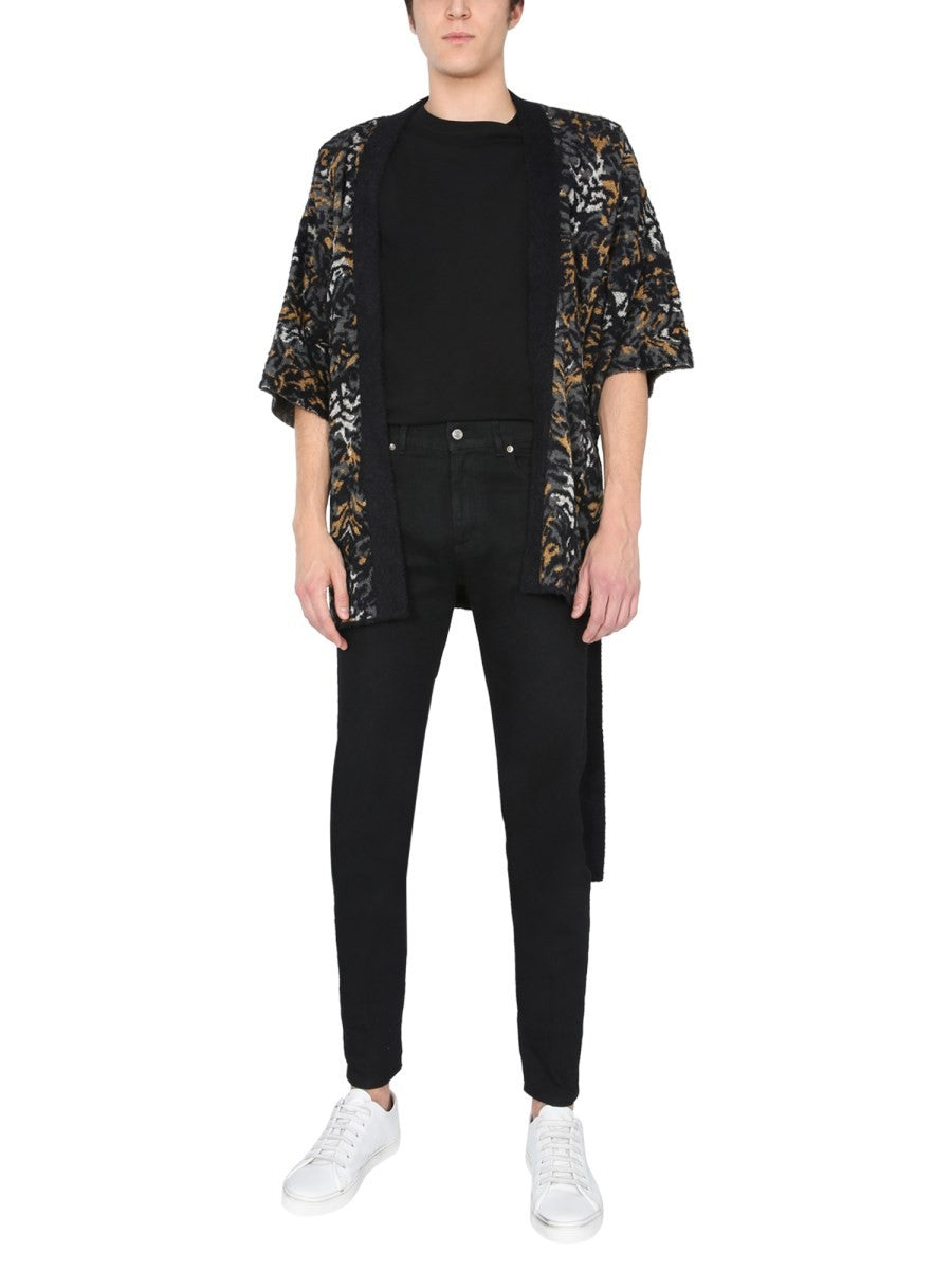 JACQUARD KNIT KIMONO